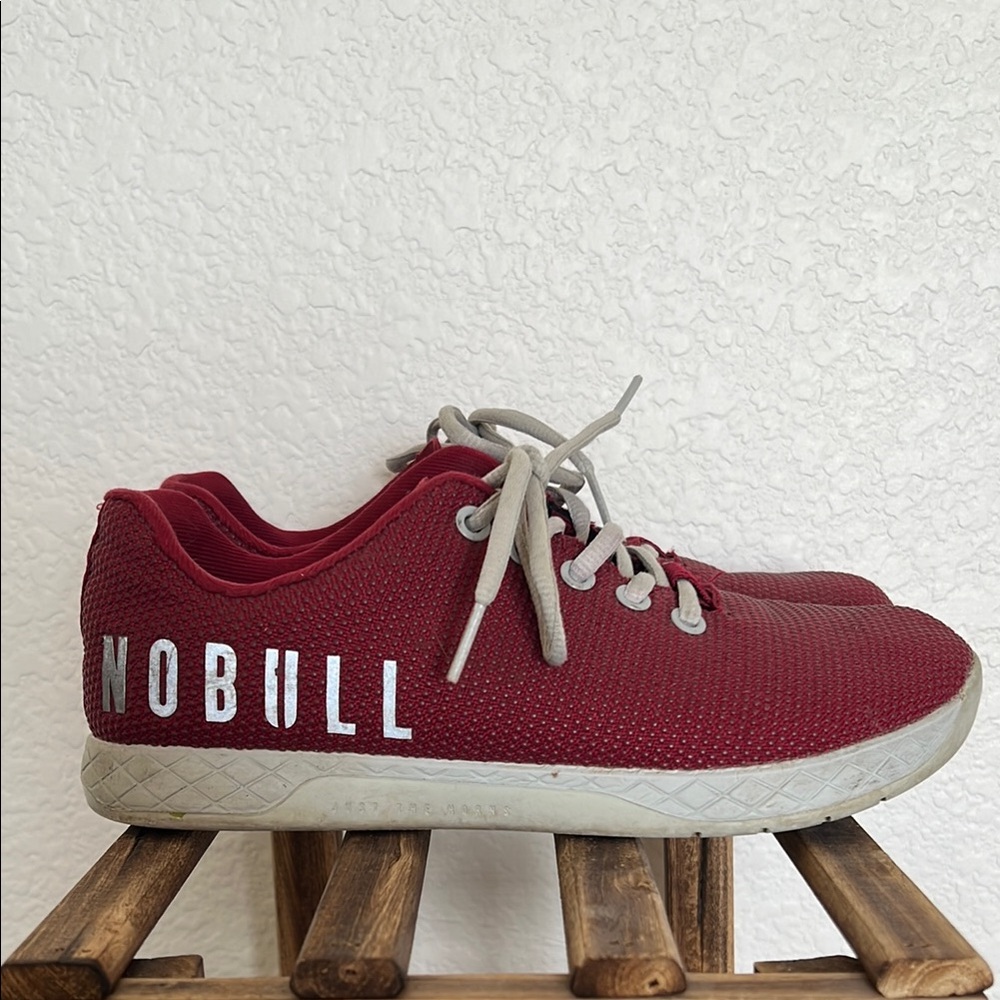 NOBULL Burgundy Trainers with Light Gray Accents